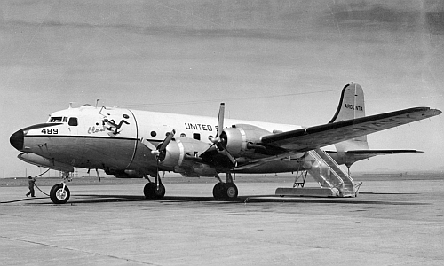 U.S. Navy Douglas R5D-3 (C-54Q)_Skymaster at Naval Air Station Argentia, Newfoundland